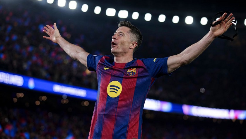 Robert Lewandowski en Marcus Rashford bezorgden FC Barcelona de overwinning